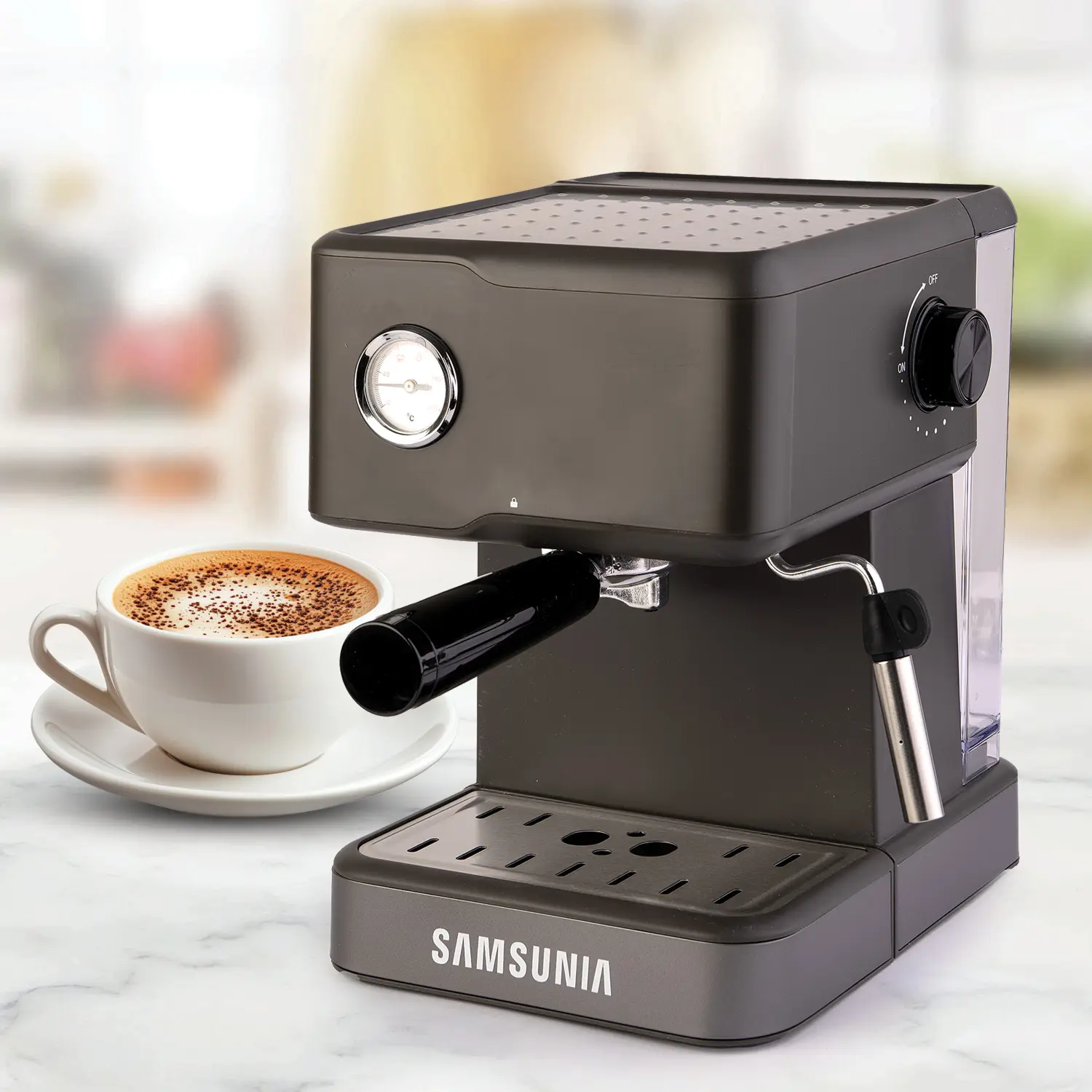 اسپرسوساز لمسی منو جدید 1350w مدل 470 سامسونیا SAMSUNIA